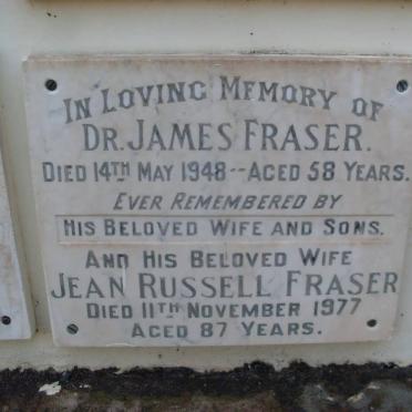 FRASER James -1948 &amp; Jean Russell -1977
