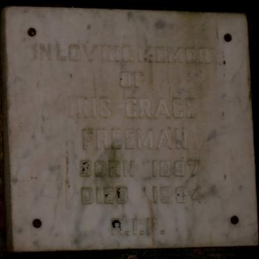 FREEMAN Iris Grace 1897-1984