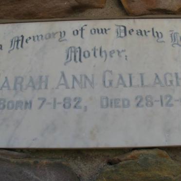 GALLAGHER Sarah Ann 1882-1948