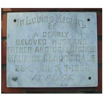 GALE Maurice Claude 1911-1982