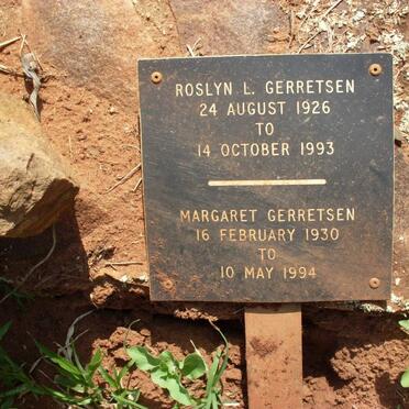 GERRETSEN Roslyn 1926-1993 :: GERRETSEN Margaret 1930-1994