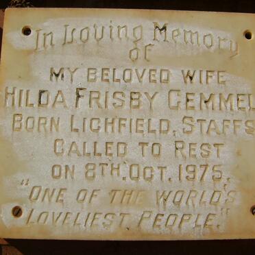 GEMMELL Hilda Frisby -1975