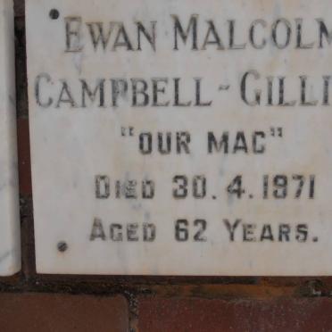GILLIES Ewan Malcolm, Campbell -1971