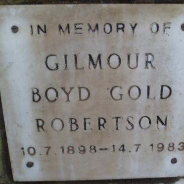 GILMOUR Boyd Gold Robertson 1898-1983