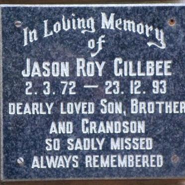 GILLBEE Jason Roy 1972-1993