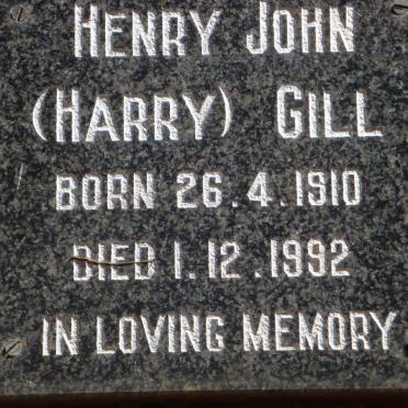 GILL Henry John 1910-1992
