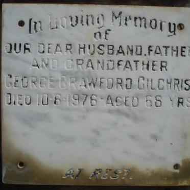 GILCHRIST George Crawford -1976