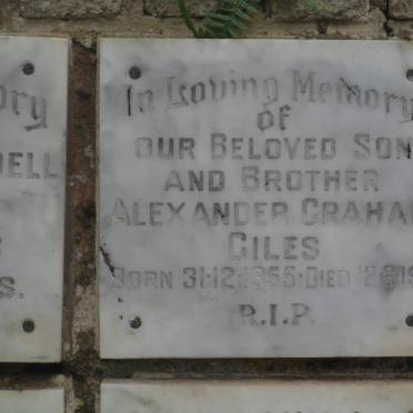 GILES Alexander Graham 1955-1977