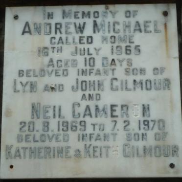 GILMOUR Andrew Michael -1965 :: GILMOUR Neil Cameron 1969-1970