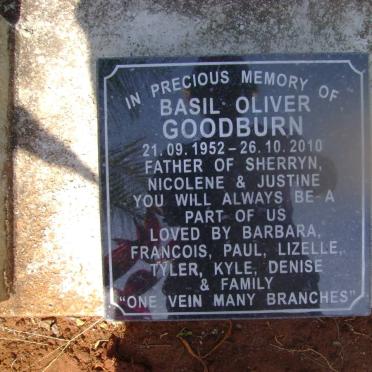 GOODBURN Basil Oliver 1952-2010