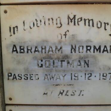 GOLTMAN Abraham Norman -1972