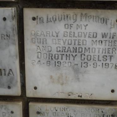 GOELST Dorothy 1920-1978