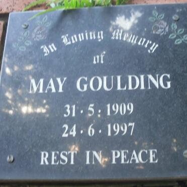 GOULDING May 1909-1997