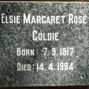 GOLDIE Elsie Margaret Rose 1917-1994