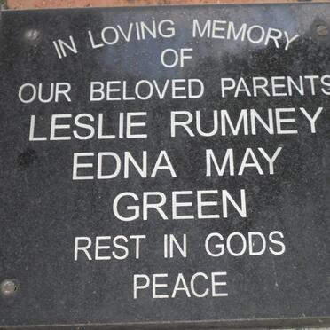 GREEN Leslie Rumney &amp; Edna May