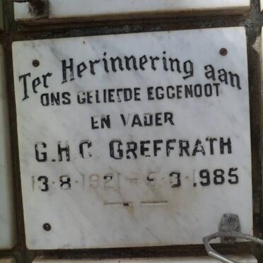 GREFFRATH G.H.C. 1921-1985