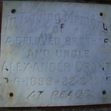 GRANT Alexander 1899-1979