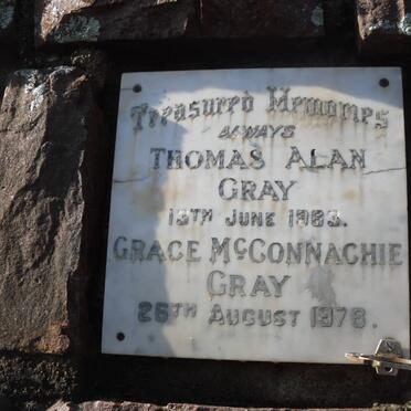 GRAY Thomas Alan -1963 &amp; Grace McCONNACHIE -1978