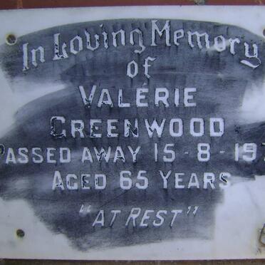 GREENWOOD Valerie -1974