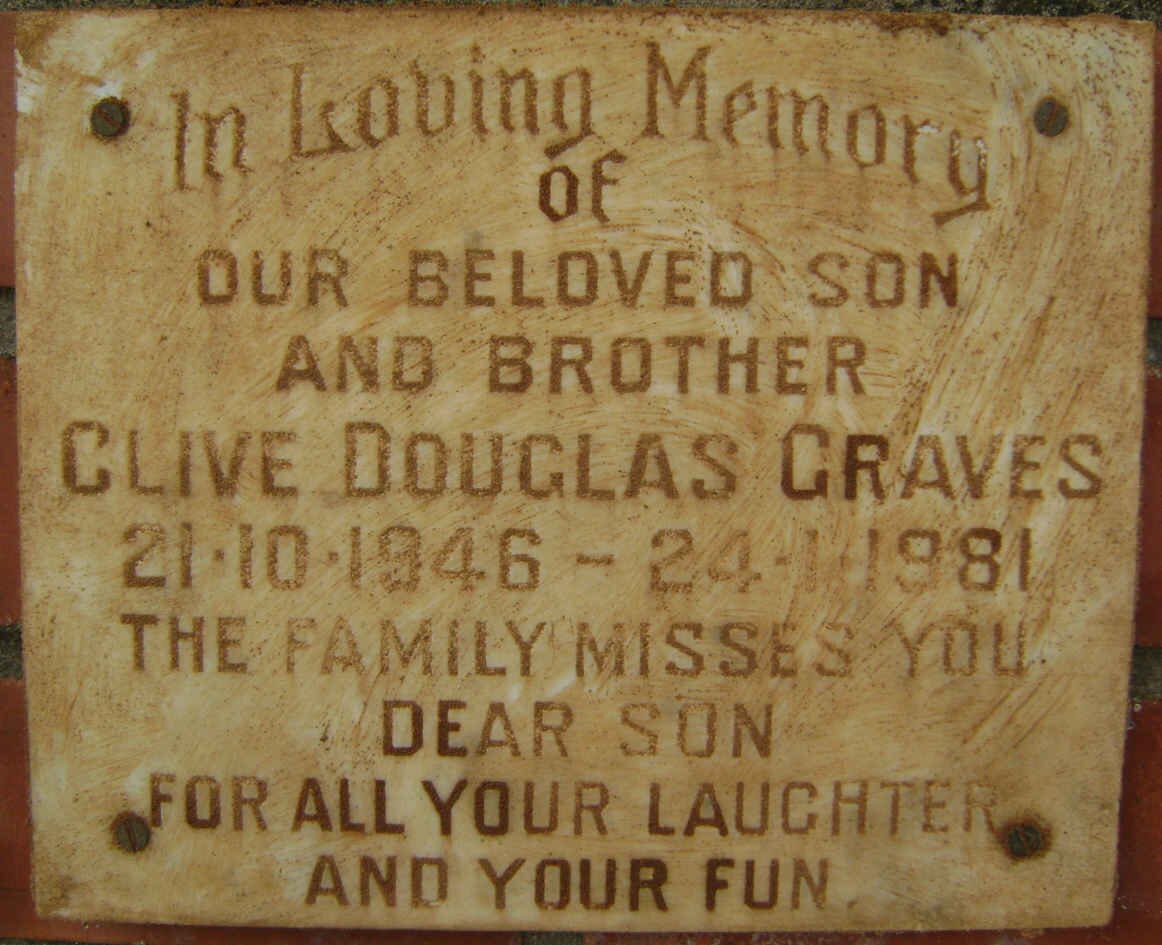 GRAVES Clive Douglas 1946-1981