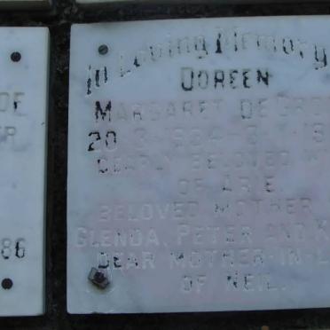 GROOT Doreen Margaret, de 1934-1983