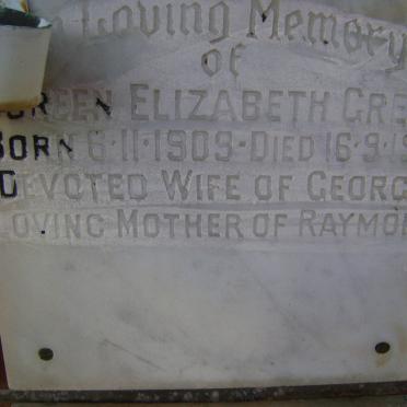 GREIG Doreen Elizabeth 1909-1979