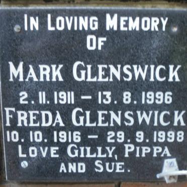 GLENSWICK Mark 1911-1996 &amp; Freda 1916-1998