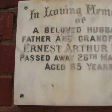 HALL Ernest Arthur -1970