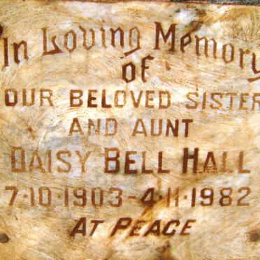 HALL Daisy Bell 1903-1982