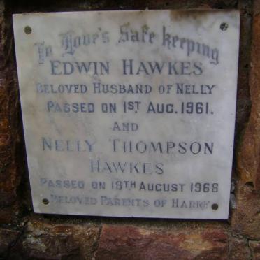 HAWKES Edwin -1961 &amp; Nelly Thompson -1968
