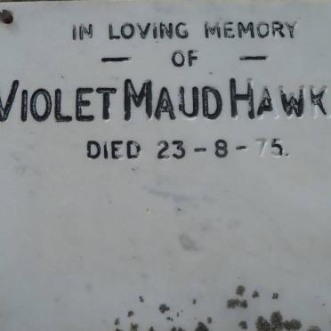 HAWKINS Violet Maud -1975