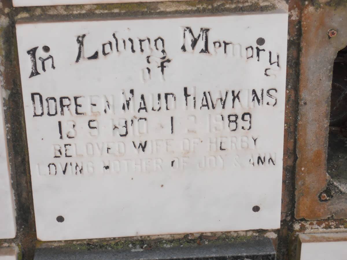 HAWKINS Doreen Maud 1910-1989