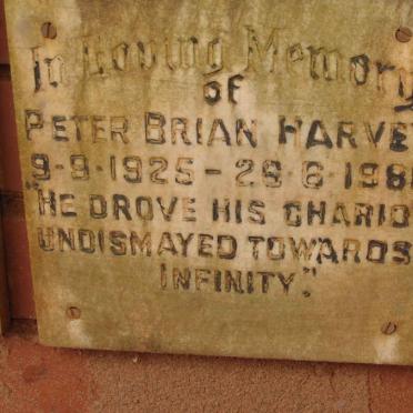 HARVEY Peter Brian 1925-1980