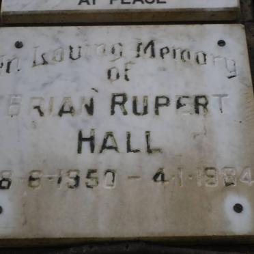 HALL Brian Rupert 1950-1984