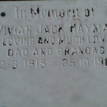 HAYMAN Vivian Jack 1915-1989