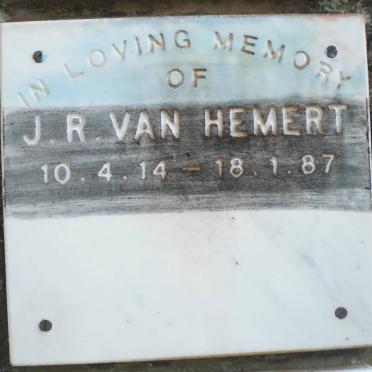 HEMERT J.R., van 1914-1987