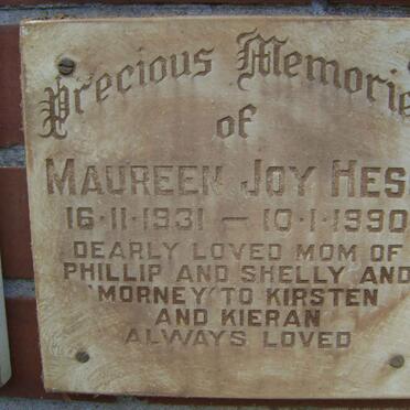 HESS Maureen Joy 1931-1990 