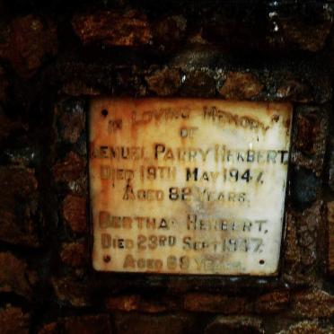 HERBERT Lemuel Parry -1947 &amp; Bertha -1947