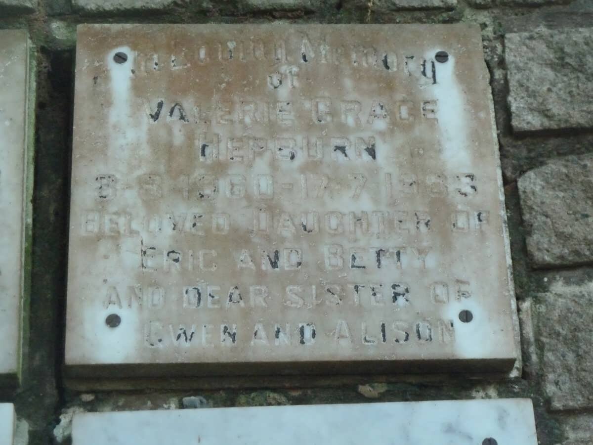 HEPBURN Valerie Grace 1960-1983