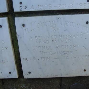 HITCHINSON Lionel Richard 1916-1988