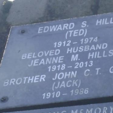 HILLS Edward S. 1912-1974 &amp; Jeanne M. 1918-2013 :: GRIST John C.T. 1910-1986