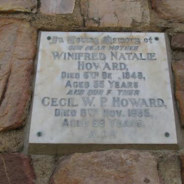 HOWARD Cecil W.P. -1955 &amp; Winifred Natalie -1948