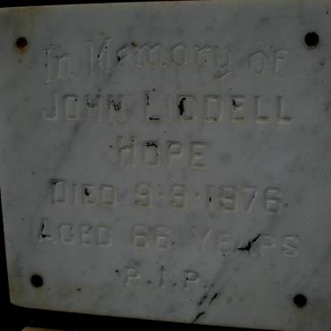 HOPE John Liddell -1976