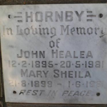 HORNBY John Healea 1895-1981 &amp; Mary Sheila 1899-1981