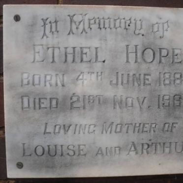 HOPE Ethel 1884-1966