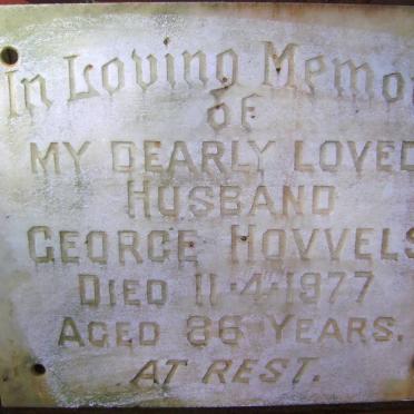 HOVVELS George -1977