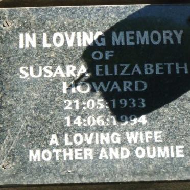 HOWARD Susara Elizabeth 1933-1994