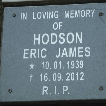 HODSON Eric James 1939-2012