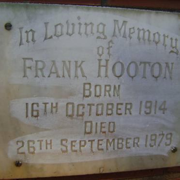 HOOTON Frank 1914-1979