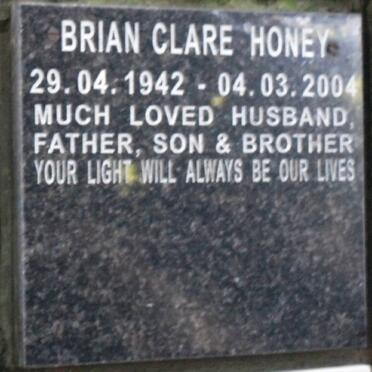 HONEY Brian Clare 1942-2004